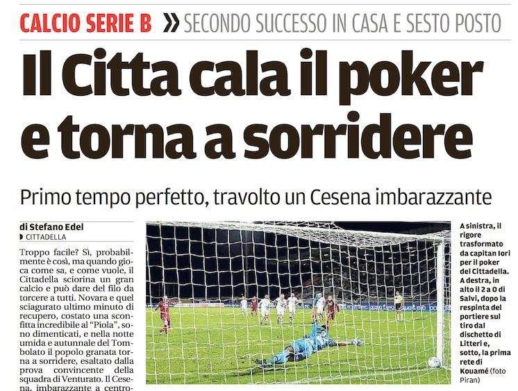 Il Mattino: "Cesena imbarazzante"