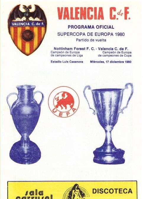 Supercoppa Uefa 1980. La fine di un'era