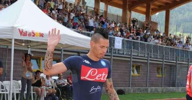 Napoli, Dimaro: Hamsik & Company cantano in coro contro la Juve