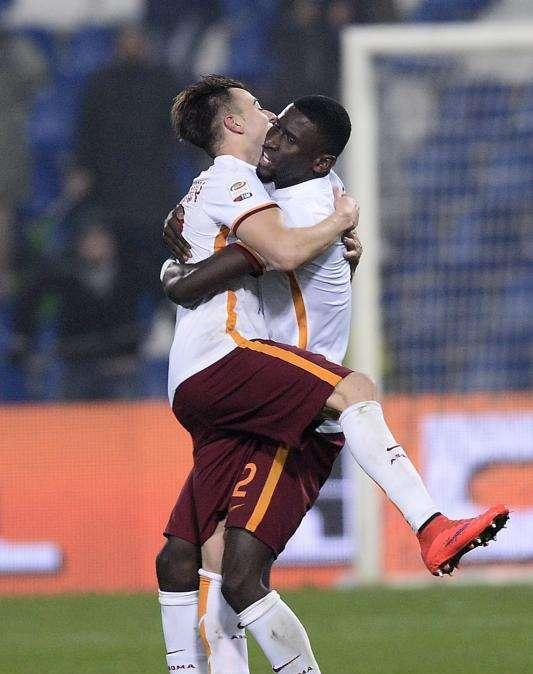 Salah-El Shaarawy, la Roma batte il Sassuolo