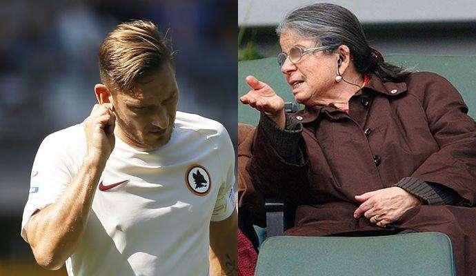 Roma, la vedova Sensi contro Totti 