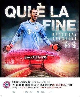 Bayern, che caduta di stile! Tweet macabro nel prepartita