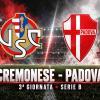 CREMONESE-PADOVA: LE PROBABILI FORMAZIONI