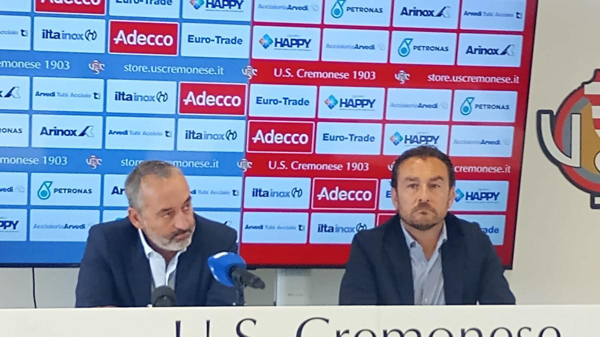 Cremonese,  Giampaolo e Botturi: "Linea chiara e avanti con pazienza"