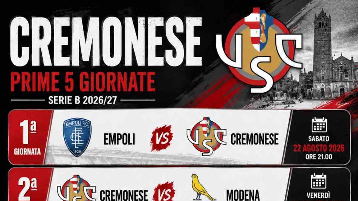 Cremonese, partenza da brividi: il calendario può già dire molto sulle ambizioni dei grigiorossi
