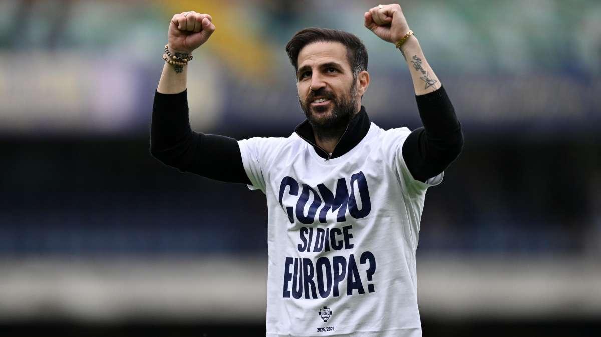 Como, Fabregas: "Grazie a tutto lo staff, traguardo storico" 