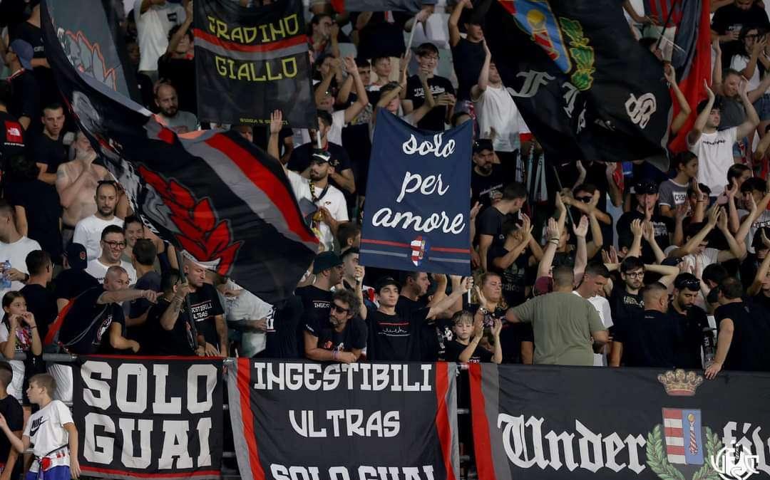 “90” Cuori Grigiorossi” nella notte di Coppa di Cagliari. 