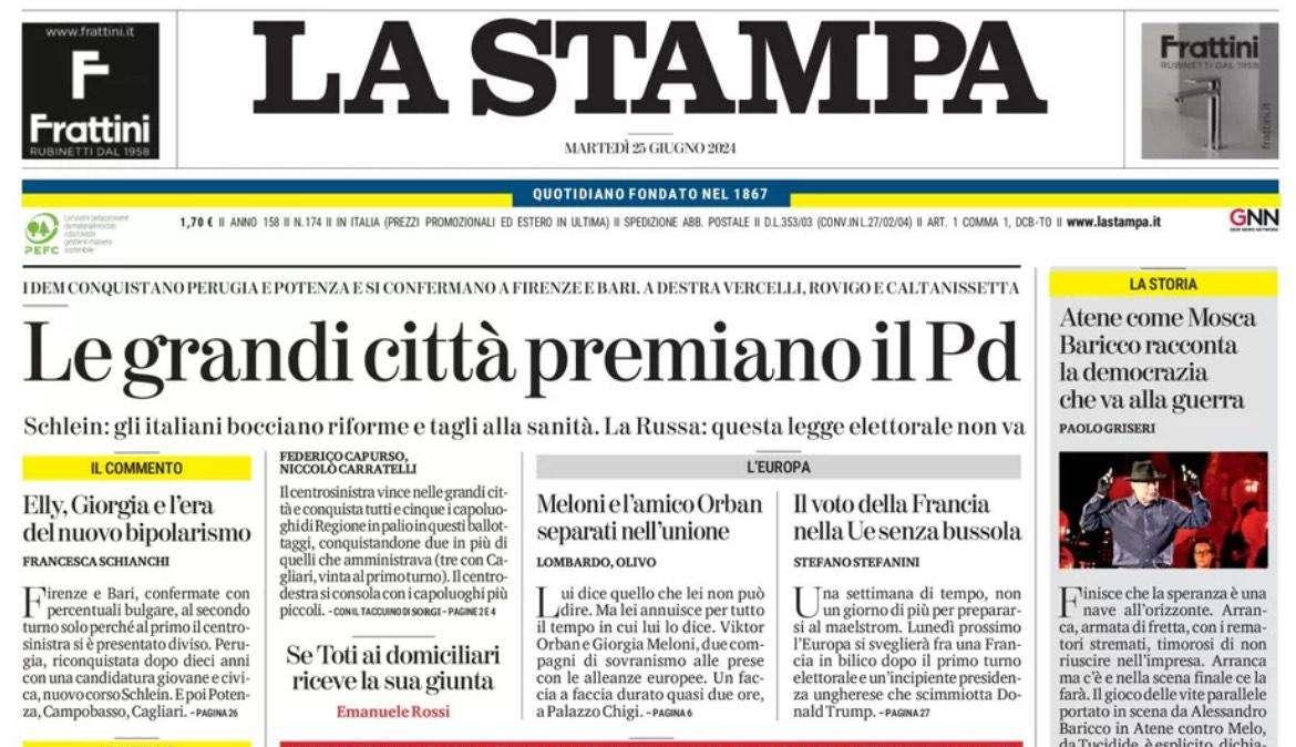 La Stampa - Miracolo italiano