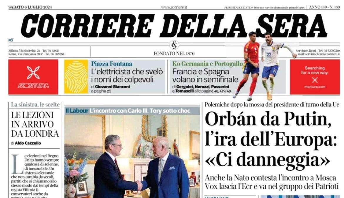 Corsera - Spagna spietata. Francia, rigori felici