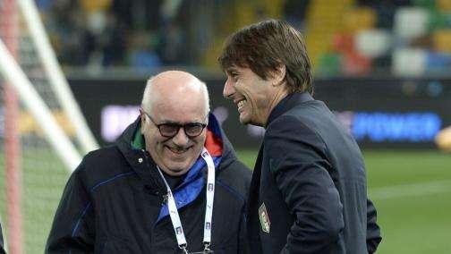 Italia, Tavecchio: "Siamo contenti di quello che Conte ha realizzato finora"