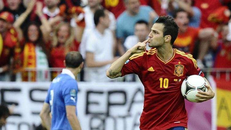 Spagna, Fabregas: "Senza punte è meglio"