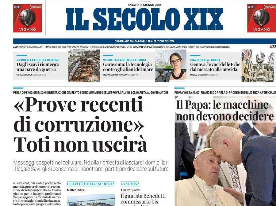 Il Secolo XIX - L'Italia non può sbagliare. Spalletti: "Eroi senza paura"