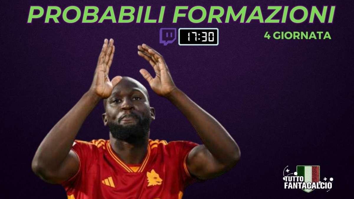TWITCH - Fantacalcio, probabili formazioni 4^ giornata + fantaconsigli