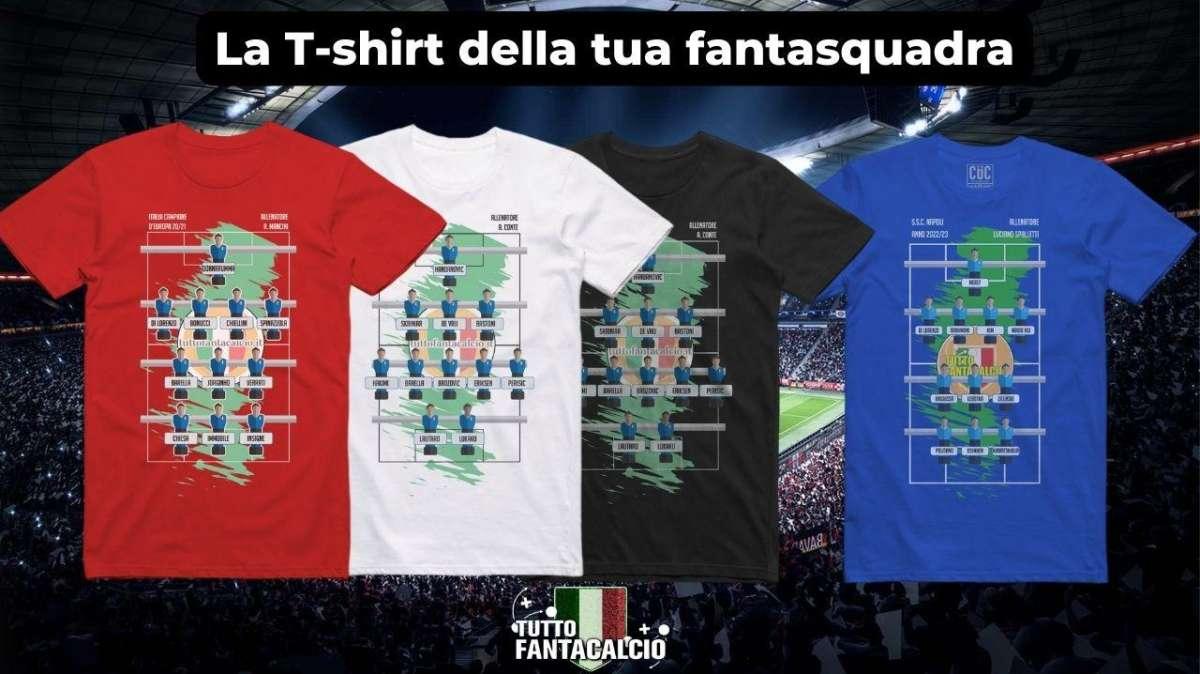 Tuttofantacalcio, la T-shirt della tua fantasquadra 