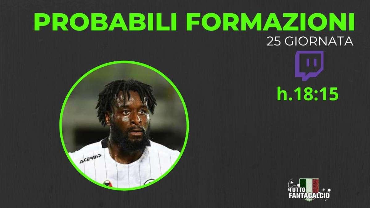 TWITCH - Fantacalcio, probabili formazioni 25^ giornata + fantaconsigli