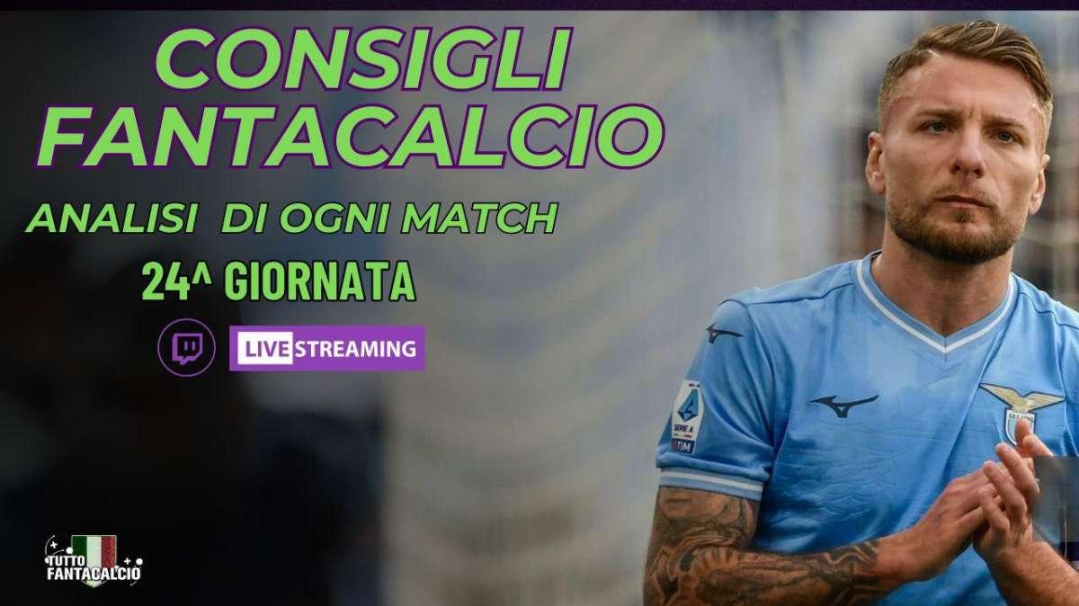 TWITCH - Fantacalcio, le ultime dai campi e le probabili formazioni 24^ giornata + fantaconsigli