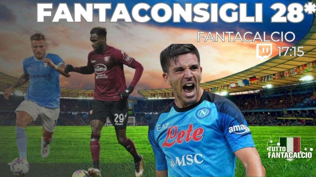 TWITCH - Fantacalcio, fantaconsigli 28^ giornata & ultime dai campi