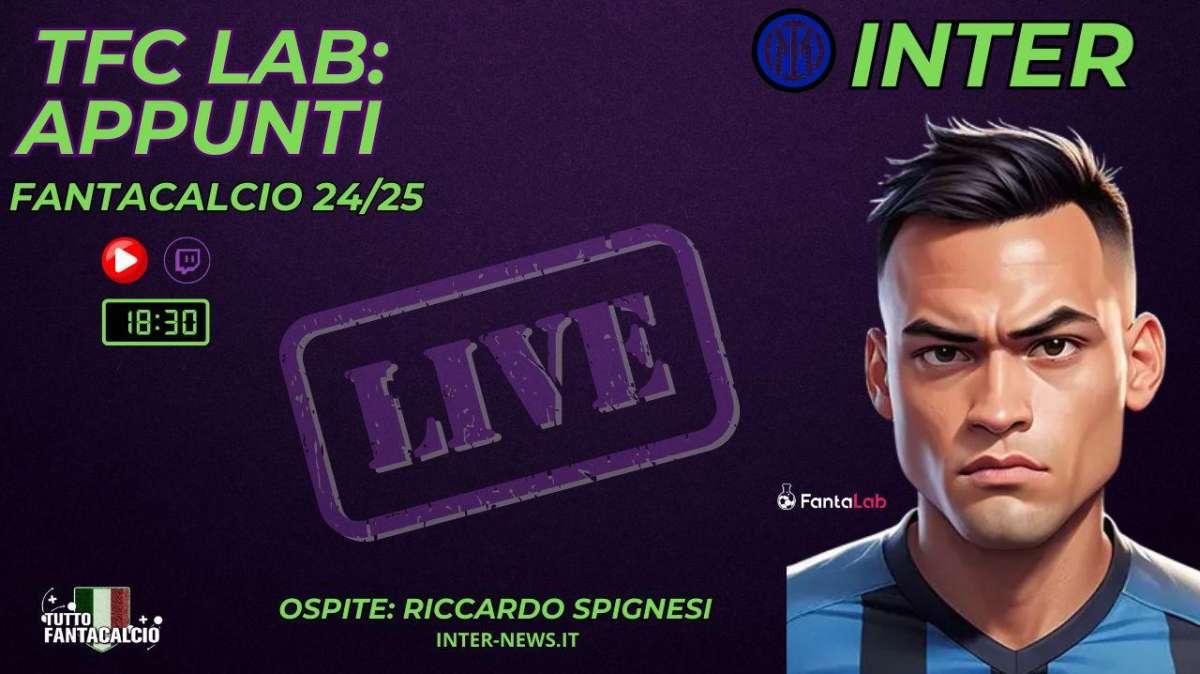 TWITCH - Dalle 18:30 TFC Lab: l'Inter al fantacalcio e analisi listone
