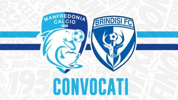 Manfredonia-Brindisi: i convocati di mister Cinque