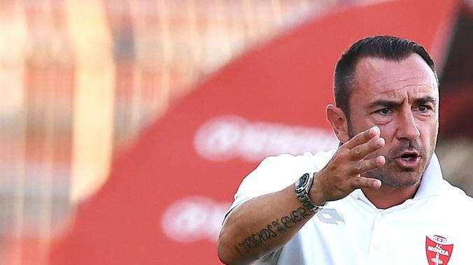 Monza-Frosinone, la frase di Brocchi a fine primo tempo contro il quarto uomo