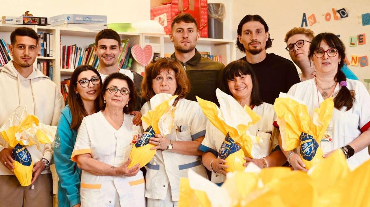 Frosinone in visita presso il reparto pediatrico dell'ospedale Spaziani