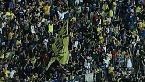 Circa 400 spettatori presenti in occasione di Amatrice-Frosinone