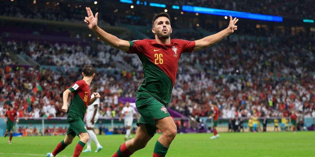 CR7 in panchina e il Portogallo vola: 6-1 alla Svizzera, tripletta di Gonzalo Ramos che sostituisce Ronaldo