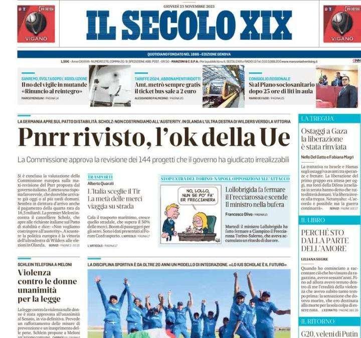 Il Secolo XIX su Frosinone-Genoa: "Le neopromosse non sono più materassi"