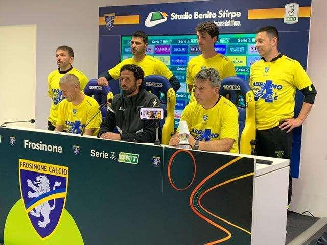 Grosso in sala stampa: "La gente di Frosinone parla col cuore. Siamo partiti con qualche preoccupazione, ora il giorno è arrivato"