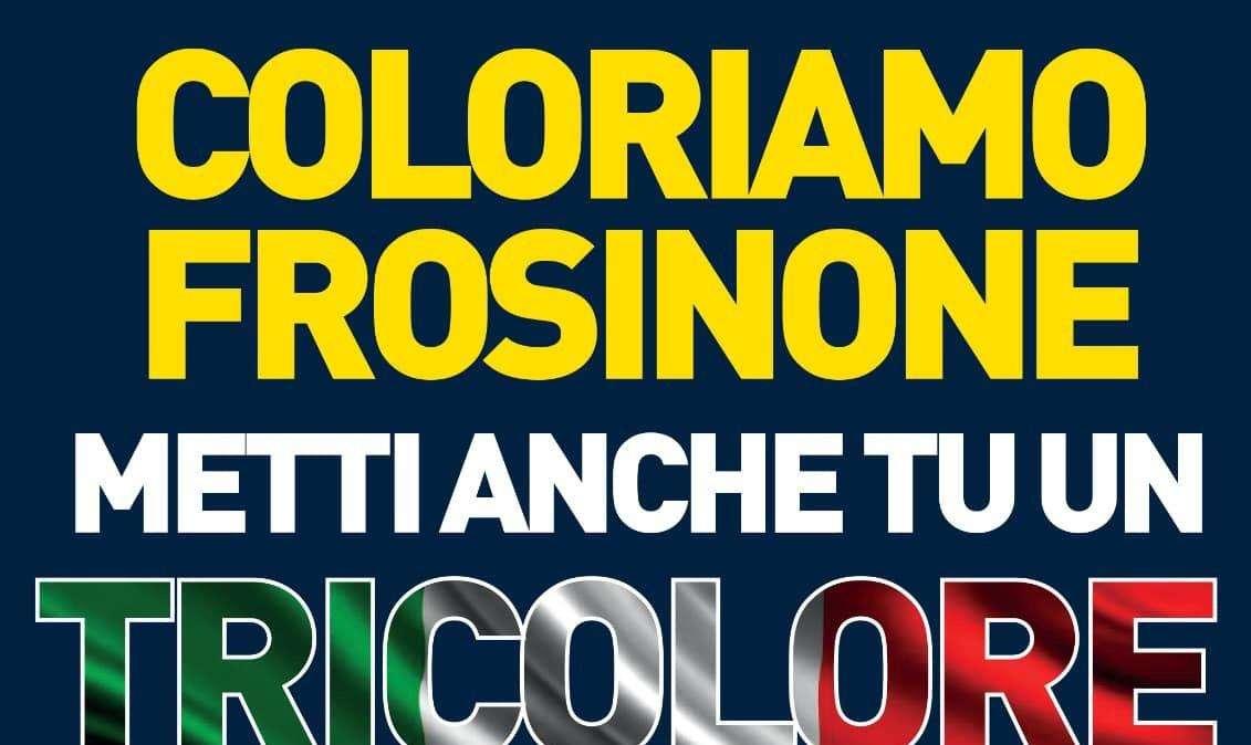 Frosinone - La Curva Nord lancia l’iniziativa: “Coloriamo Frosinone con un tricolore”