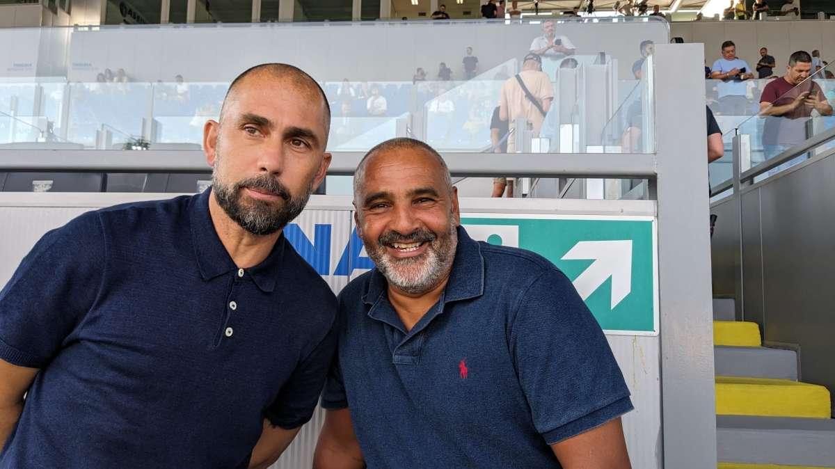 Fotonotizia - Ospiti di lusso ieri allo Stirpe: Di Vaio e Liverani