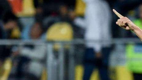 Camillo Ciano contro il Trapani ha raggiunto la prima tripletta nella sua carriera