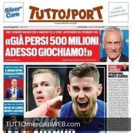 Tuttosport: "Già persi 500 milioni" Adesso giochiamo!"