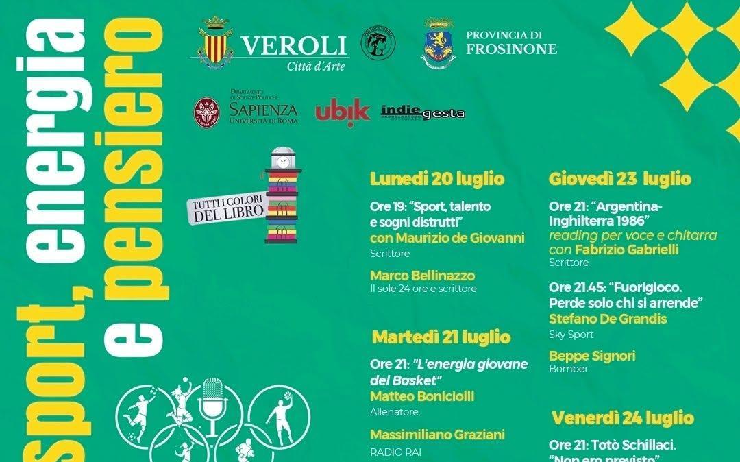 Veroli capitale dello sport raccontato: al via l'ottava edizione del Festival