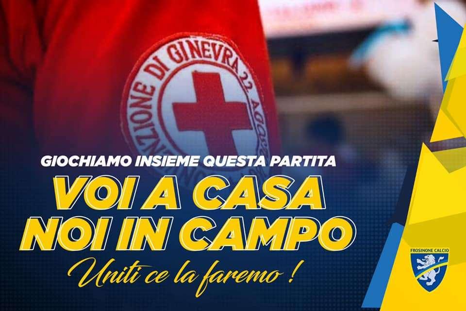 Emergenza Coronavirus - Il Frosinone scende in campo con la Croce Rossa locale per raccolta fondi
