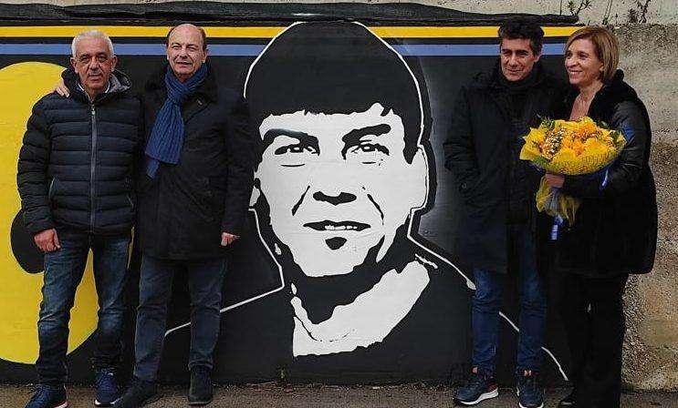 Un murales allo "Stirpe" per ricordare Massimo Massimi