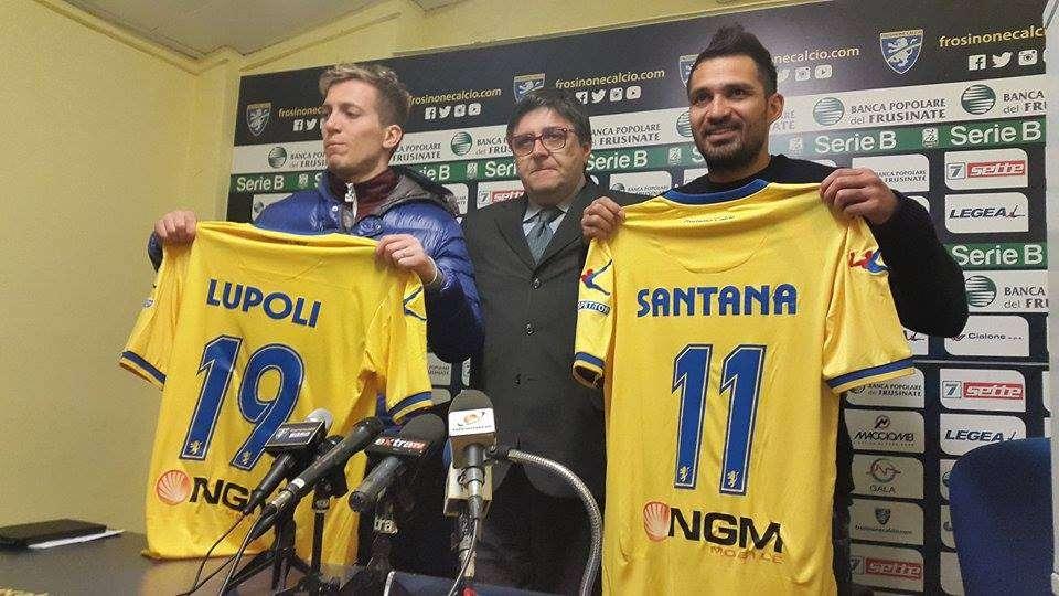 Frosinone - Ecco la presentazione dei nuovi arrivati Mario Santana e Arturo Lupoli