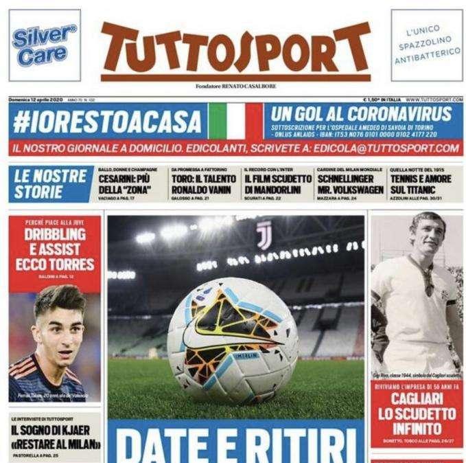 Tuttosport: "Una sera a maggio torna la Serie A"