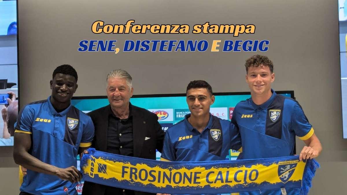 Conferenza stampa presentazione Sene, Distefano e Begic - VIDEO