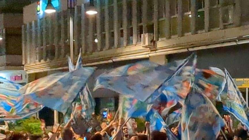 FOTONOTIZIA - Napoli campione d'Italia, si festeggia anche a Frosinone