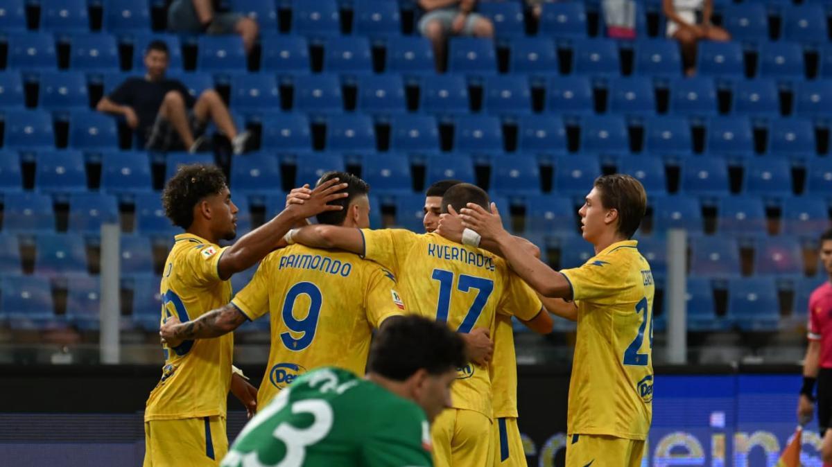 PAGELLE Frosinone-Juve Stabia 4-1:  uragano Kvernadze, gol di Cichella e Raimondo