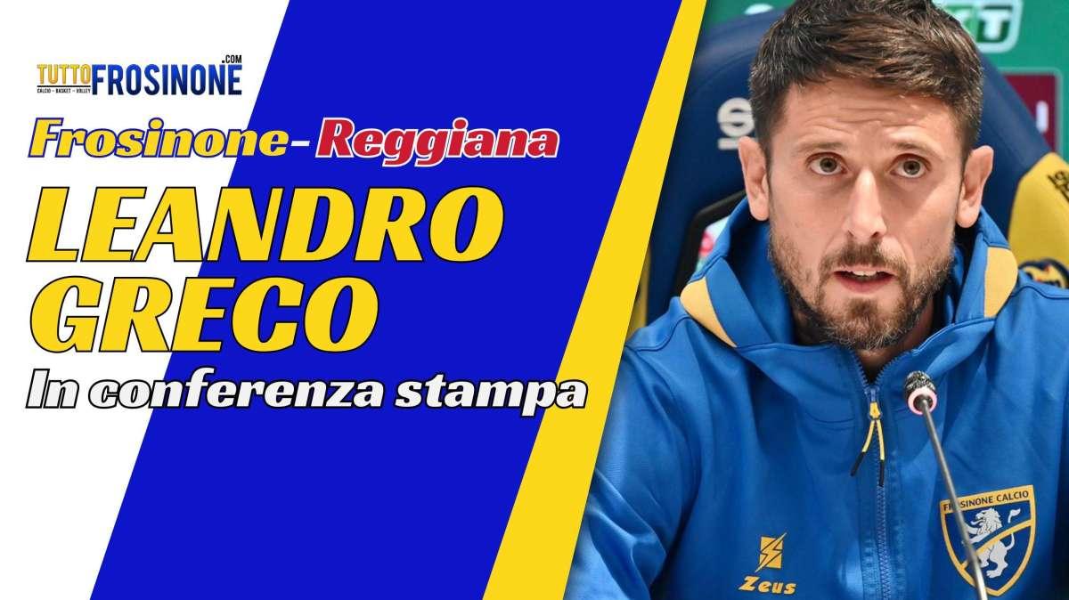 Frosinone, le parole in conferenza stampa di mister Greco - Video