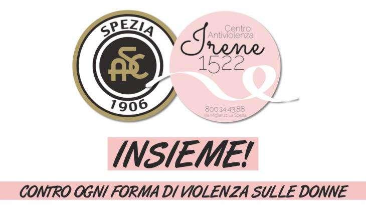 Lo Spezia dice “no alla violenza sulle donne”
