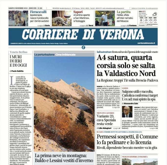 Corriere di Verona: "L'incrocio tra veronesi con il Chievo nel cuore"