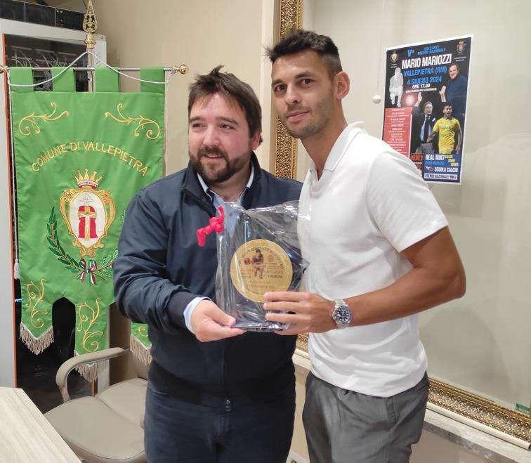 Ex Frosinone - Gori ritira il premio "Mario Mariozzi"