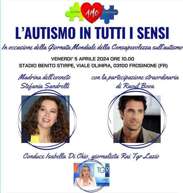 "l'autismo in tutti i sensi", venerdi allo Stirpe