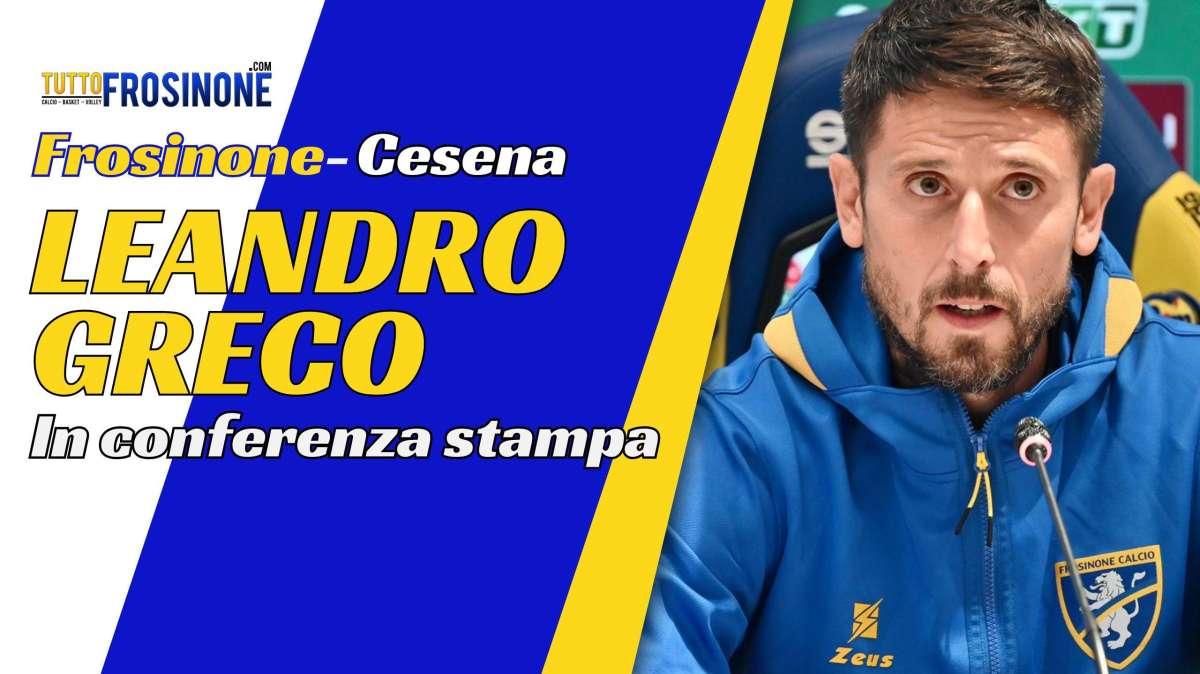 Frosinone, le parole in conferenza stampa di Leandro Greco - Video