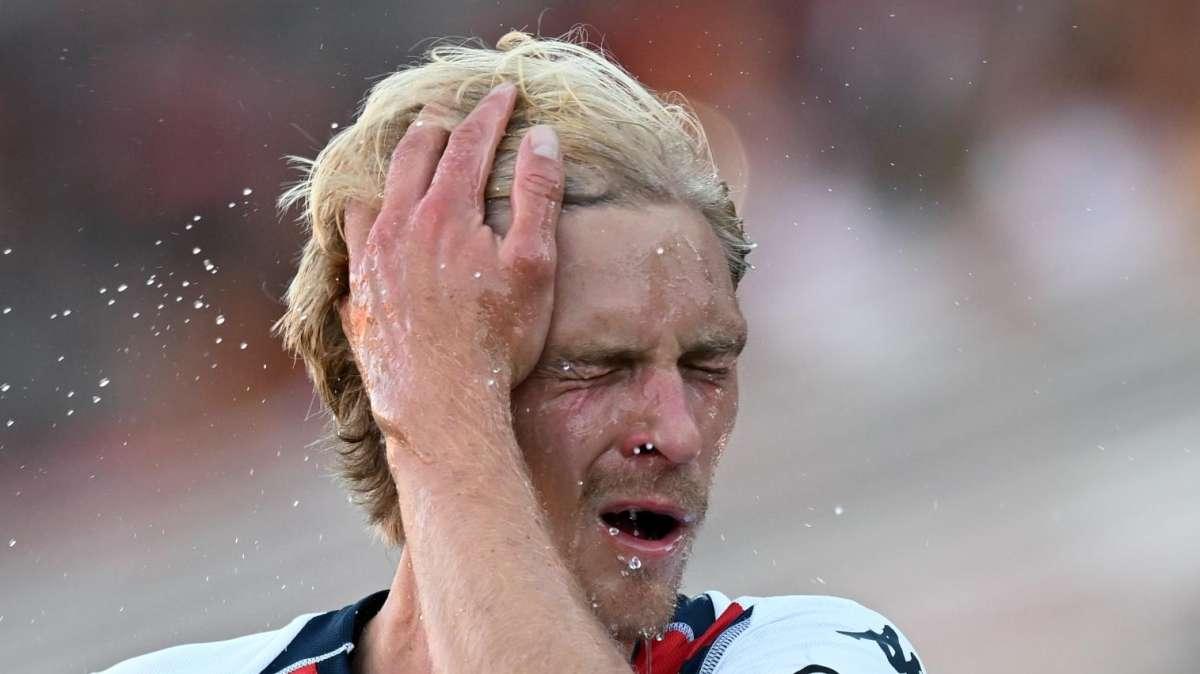 Thorsby, errore grave in Frosinone-Genoa: rigore in movimento, non prende neanche la porta