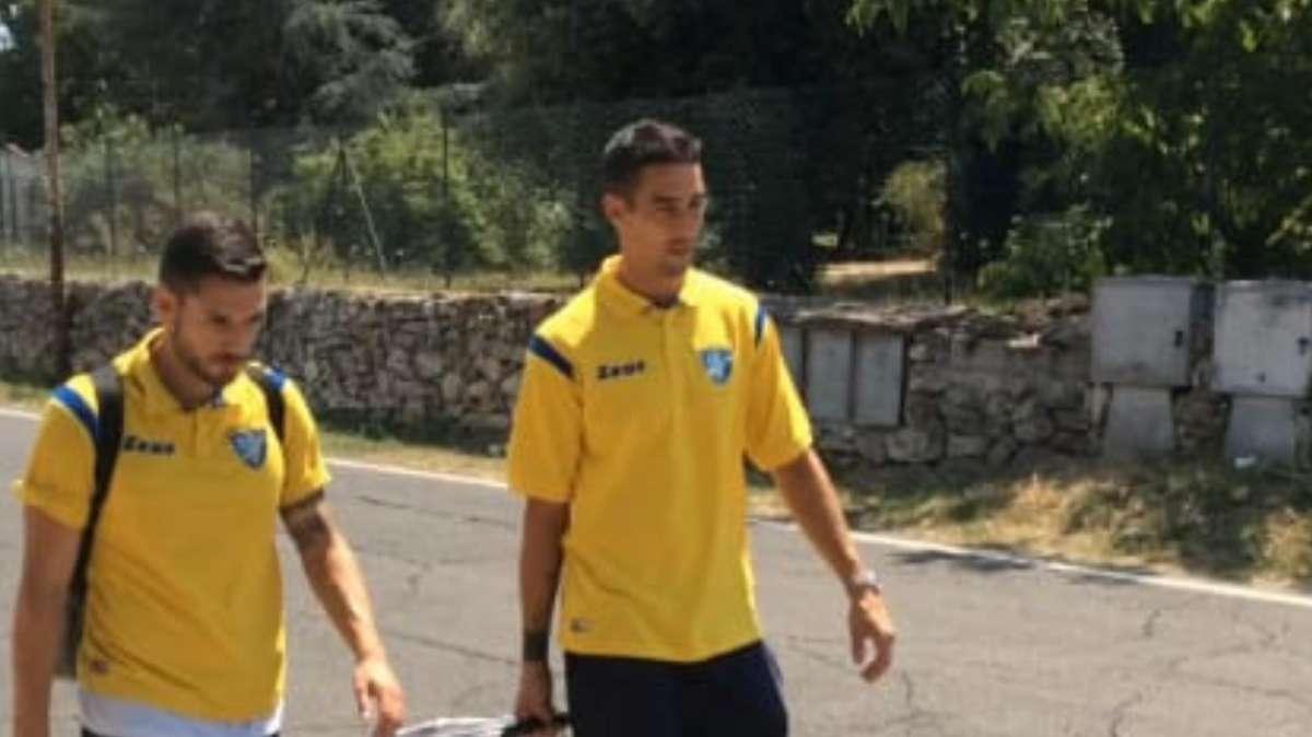 FOTONOTIZIA - Salvi e Szyminski alla partenza per il Trentino