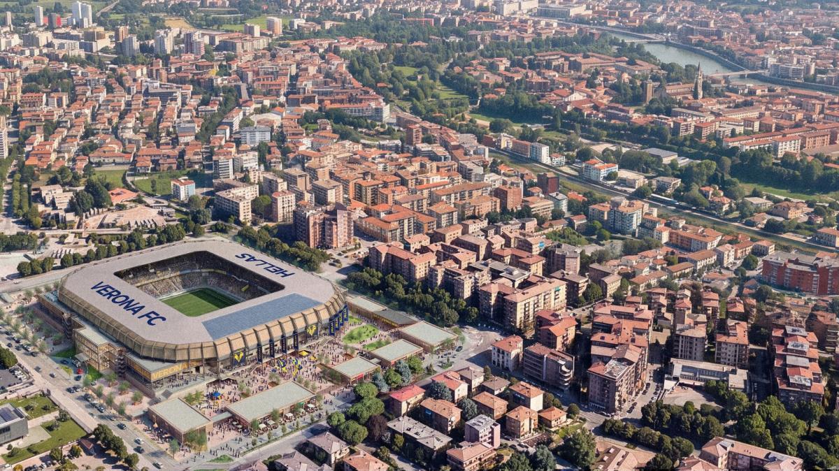 Hellas Verona: presentato al Comune di Verona il progetto del nuovo stadio